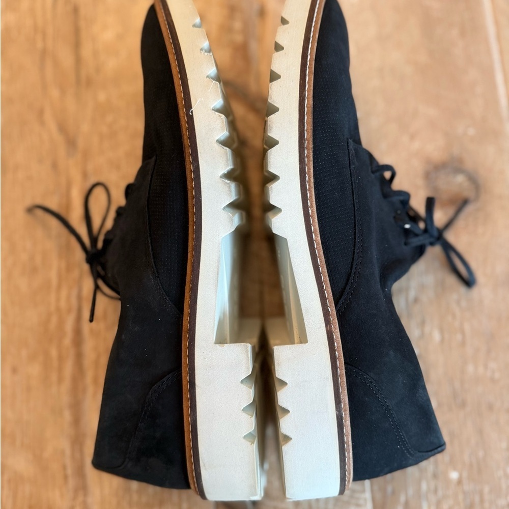 Ecco Modern Tailored Women’s Black Suede Casual Shoes 39 8.5 - Picture 9 of 11